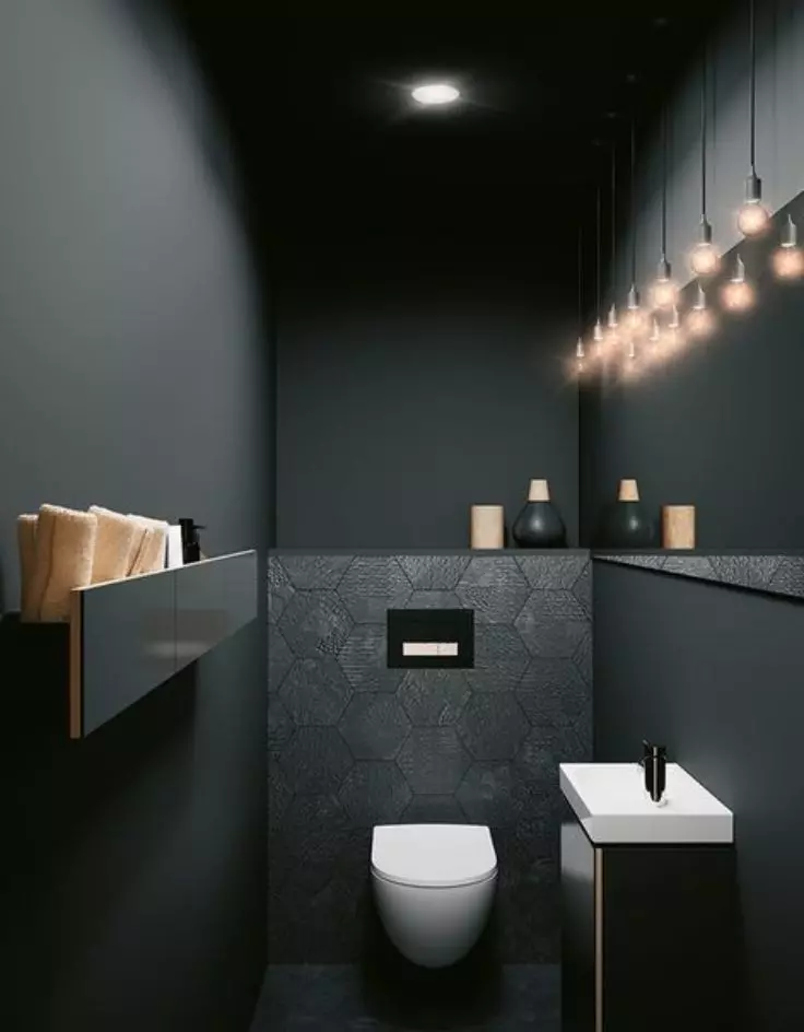 Black Powder Room Ideas