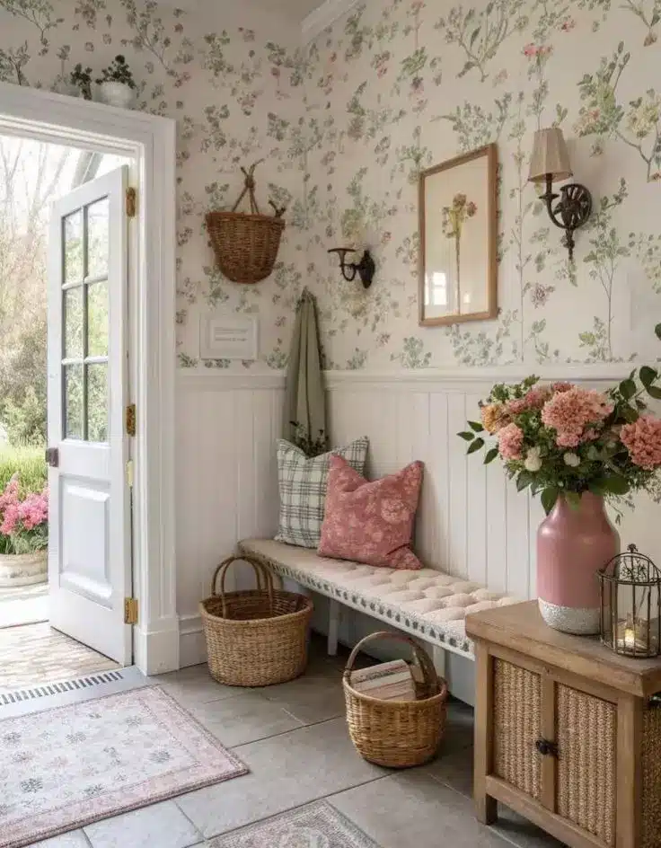 Wallpaper Entry Way Ideas