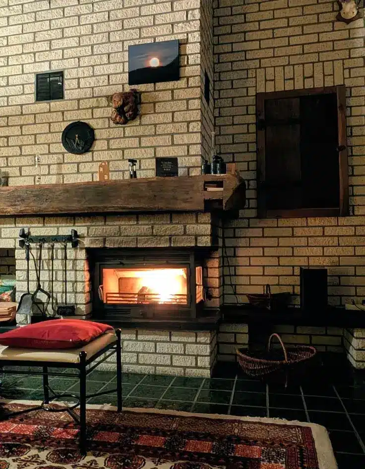 Brick Fireplace Makeover