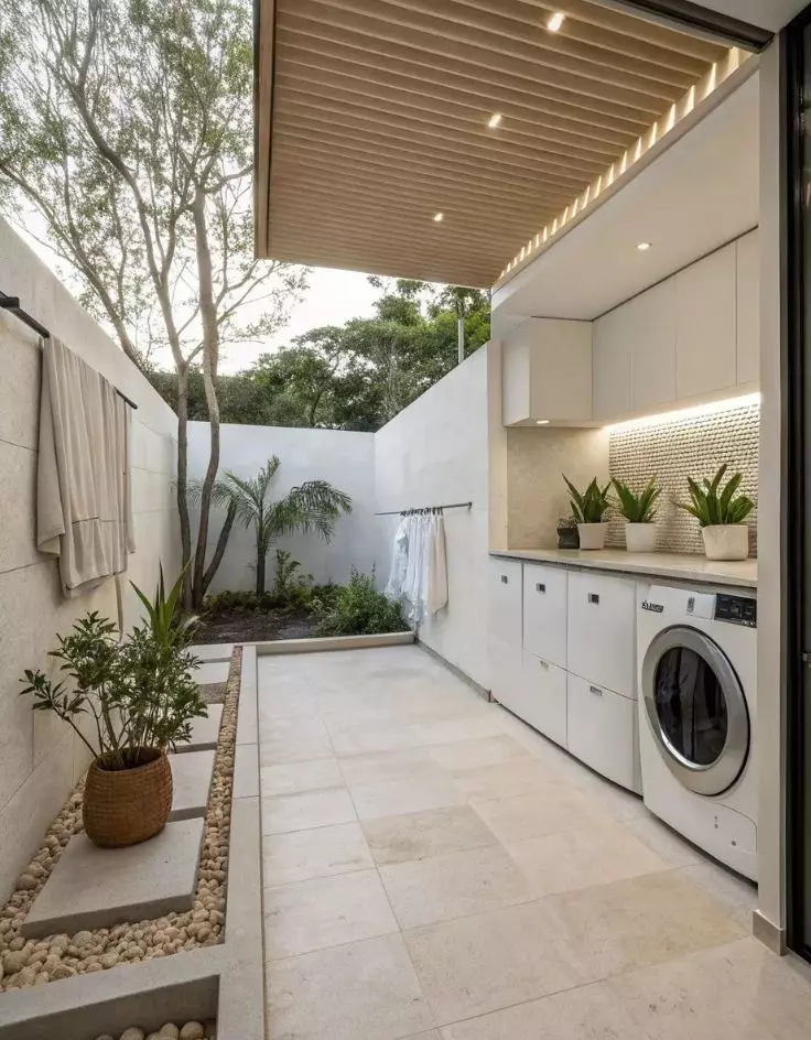 White Laundry Room Ideas