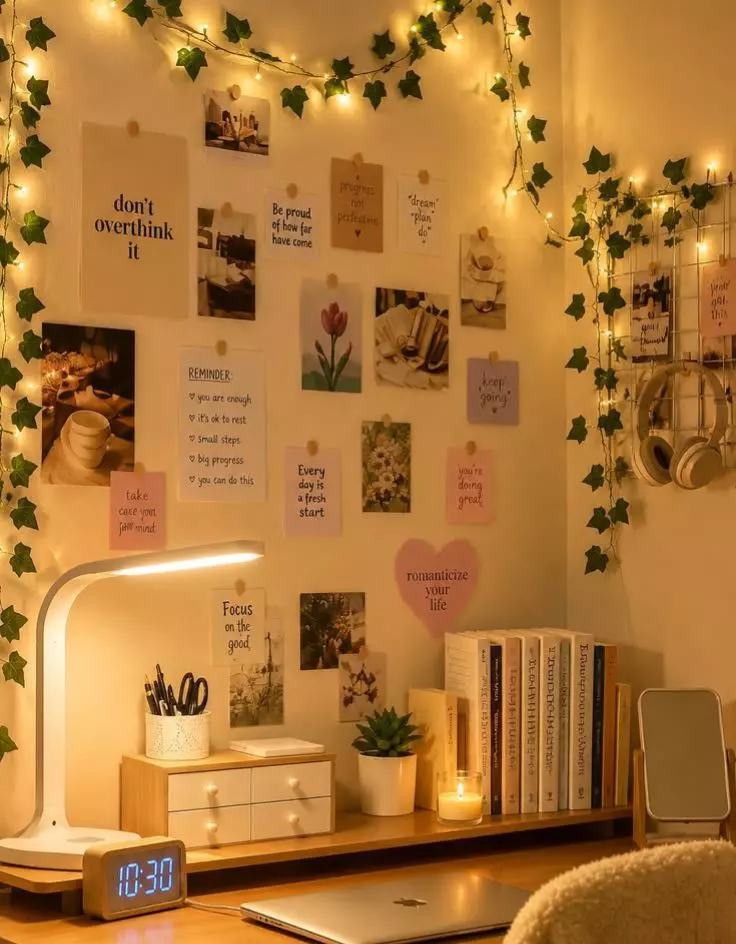 Aesthetic Homemade DIY Study Table Decoration