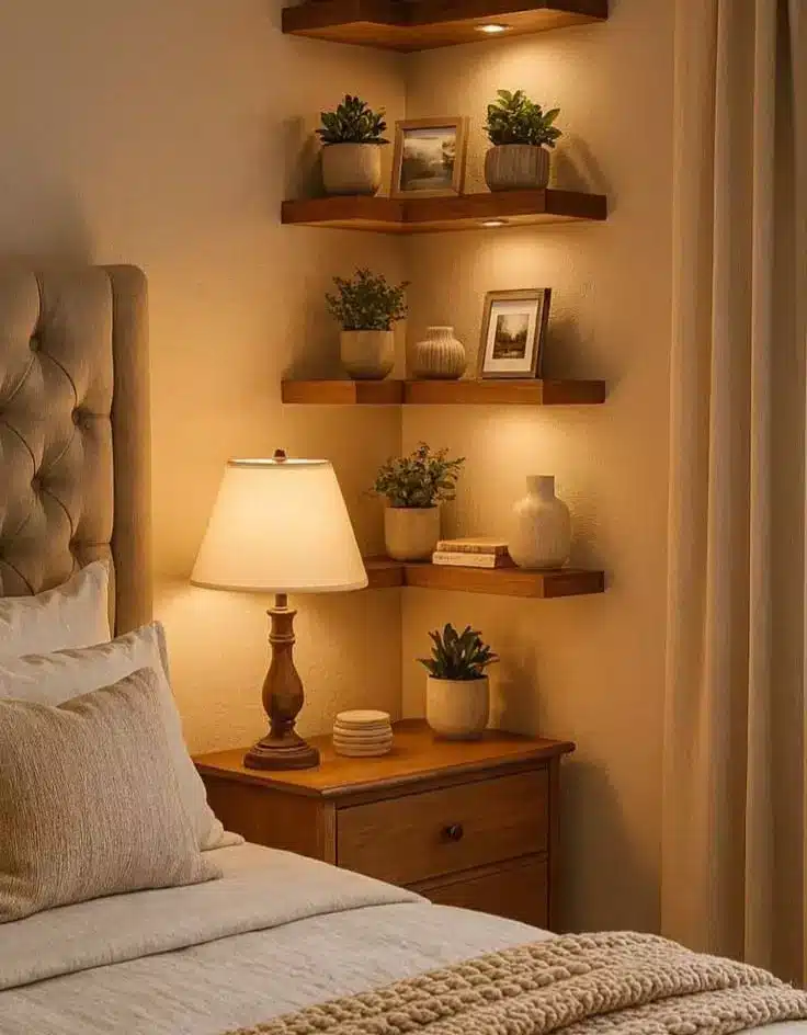 Corner Floating Shelves