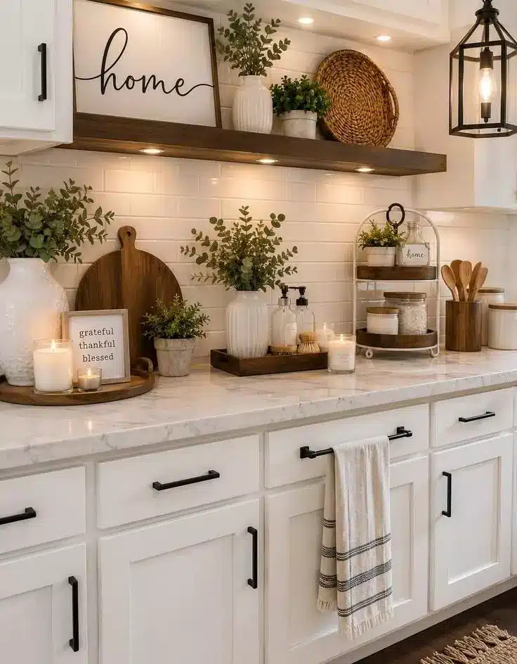 Elegant Kitchen Counter Decor