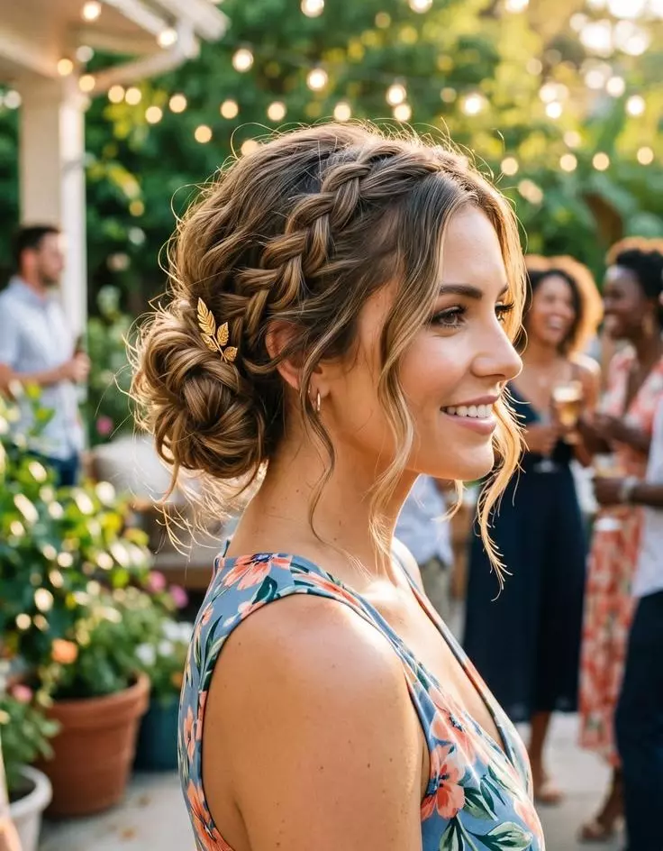 Simple Wedding Guest Updo