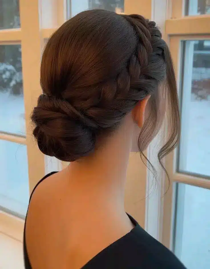 Simple Prom Updo Hairstyles Medium Length