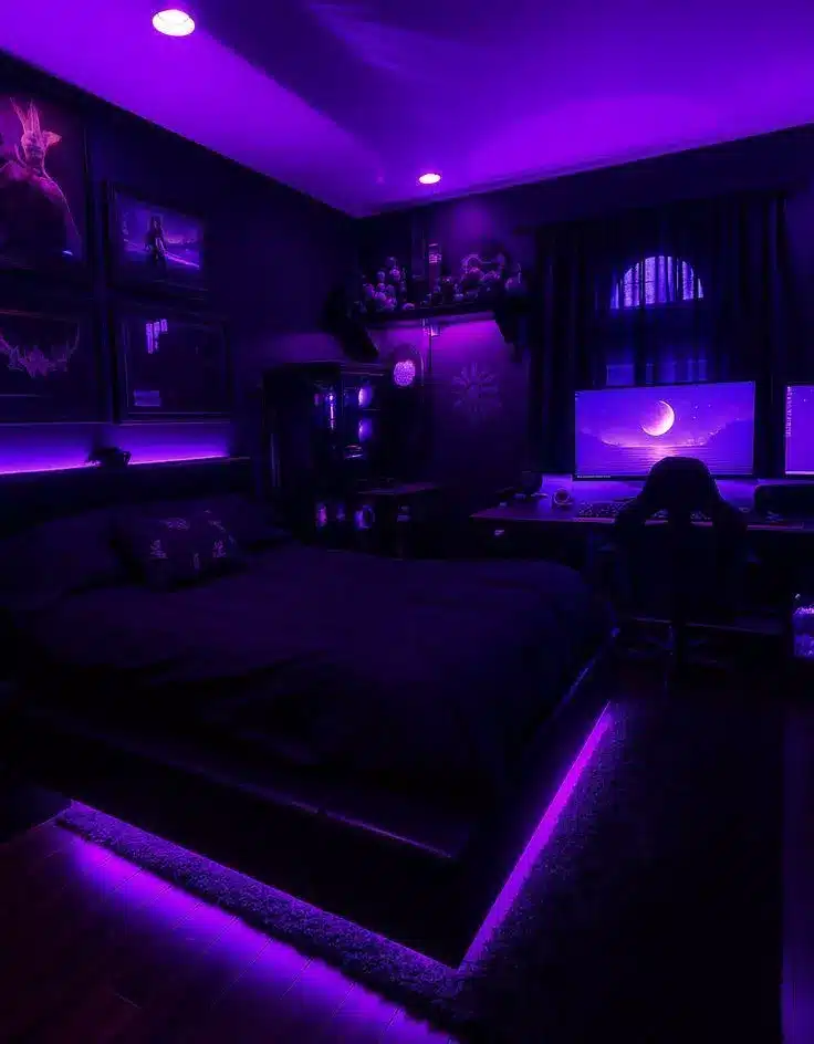 Modern Moody Bedroom
