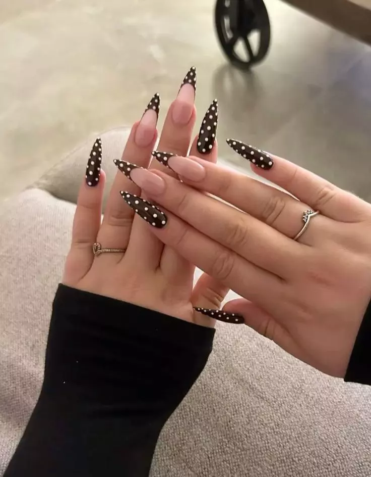 Set Polka Dot Nails