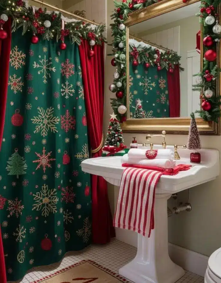 Christmas Shower Curtain