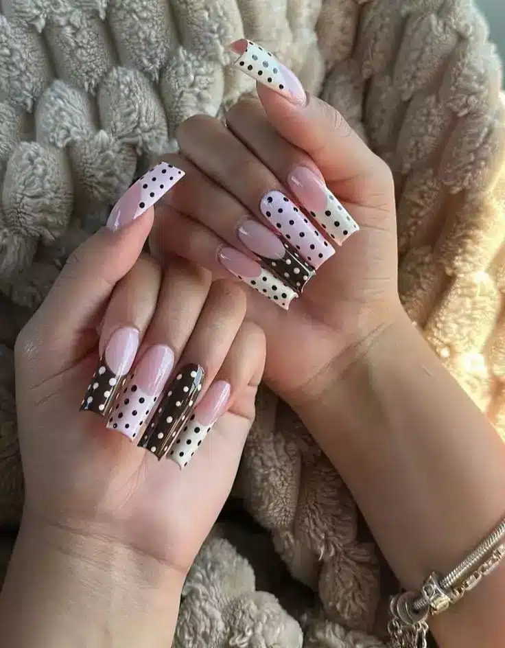Polka Dot Nails Designs