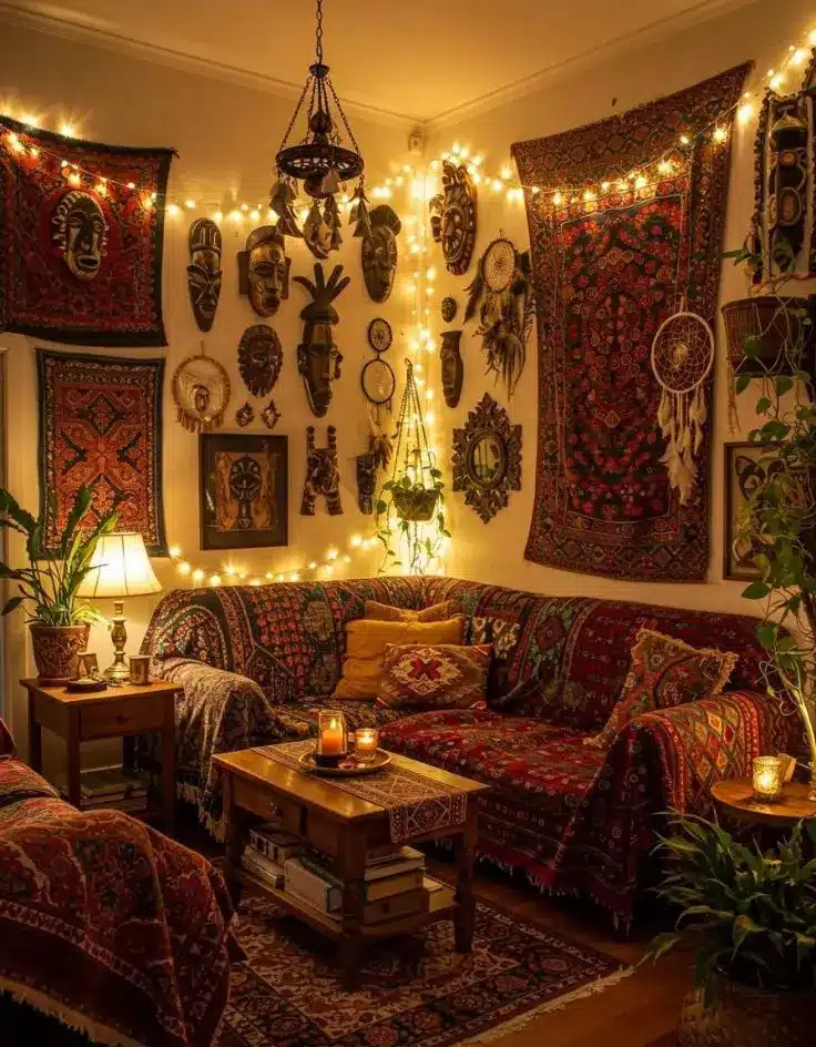 Rustic Boho Living Room Ideas