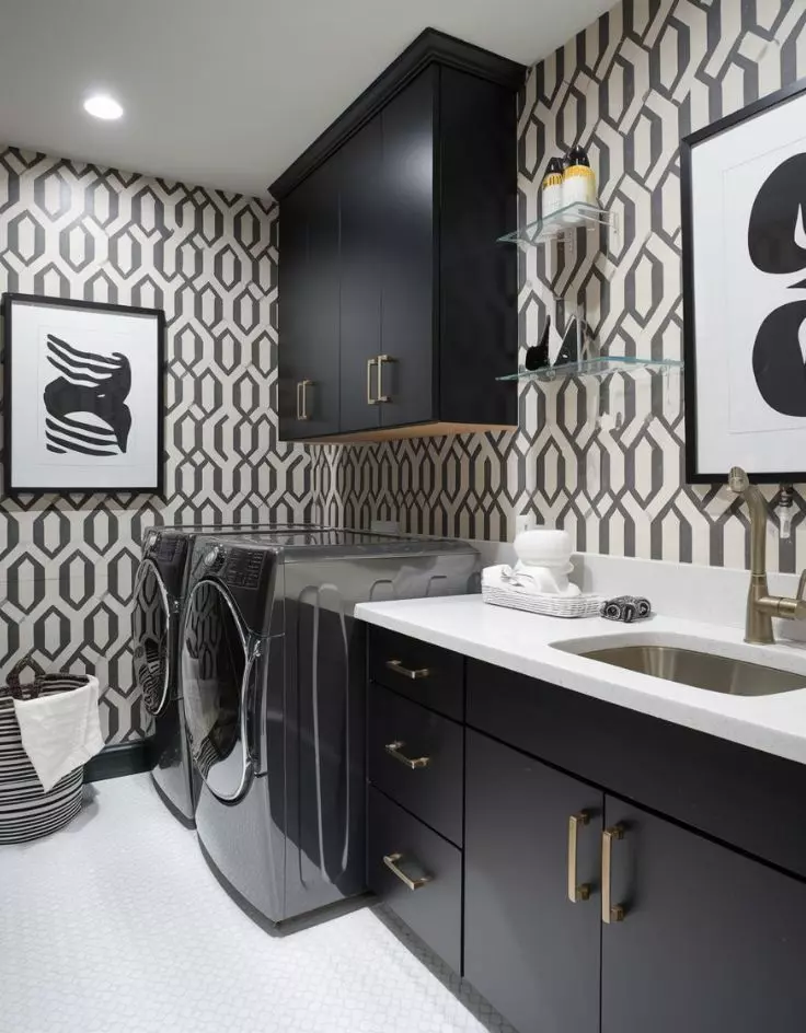 Wallpaper Laundry Room Ideas