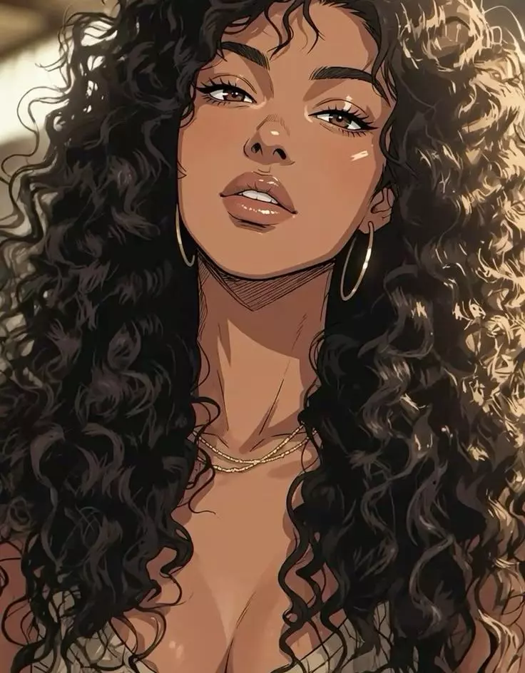 Curly Hair Characters Female