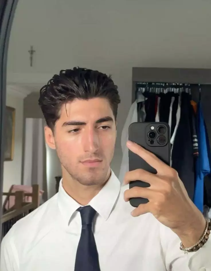 Slicked Back Hairstyles Male