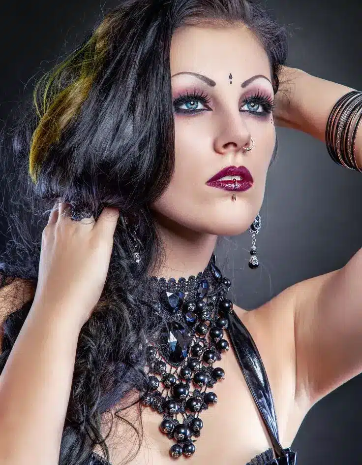Girl Dark Eye Makeup