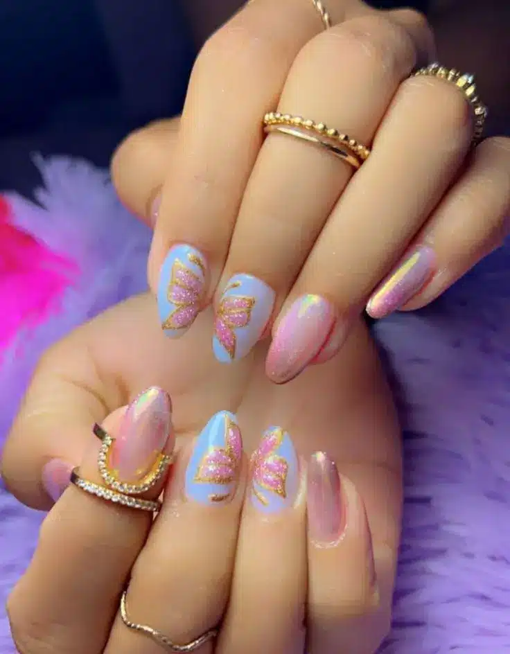 Nordstrom Butterfly Nails