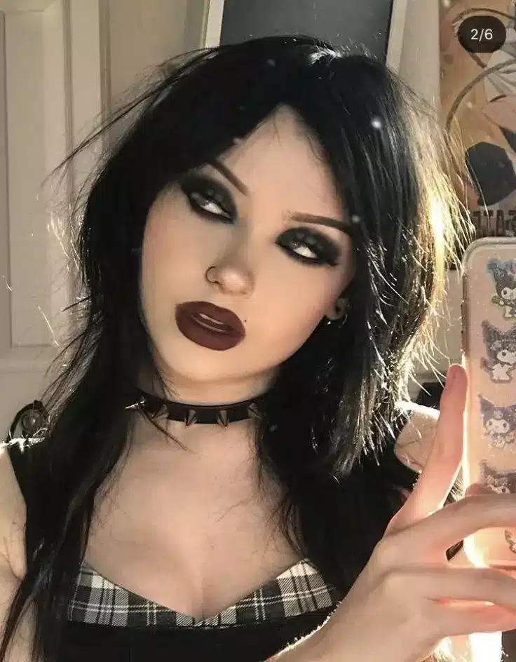 Soft Goth Eye Makeup