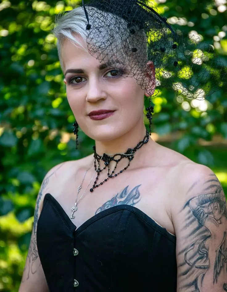 Soft Alt Wedding Makeup