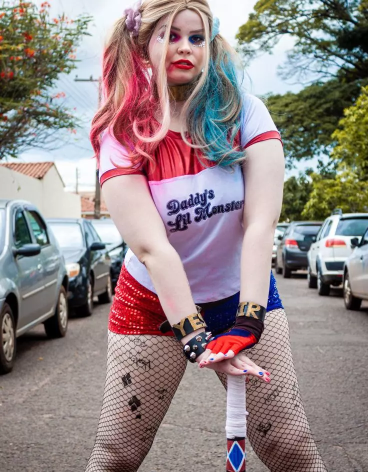 Harley Quinn Messy Makeup