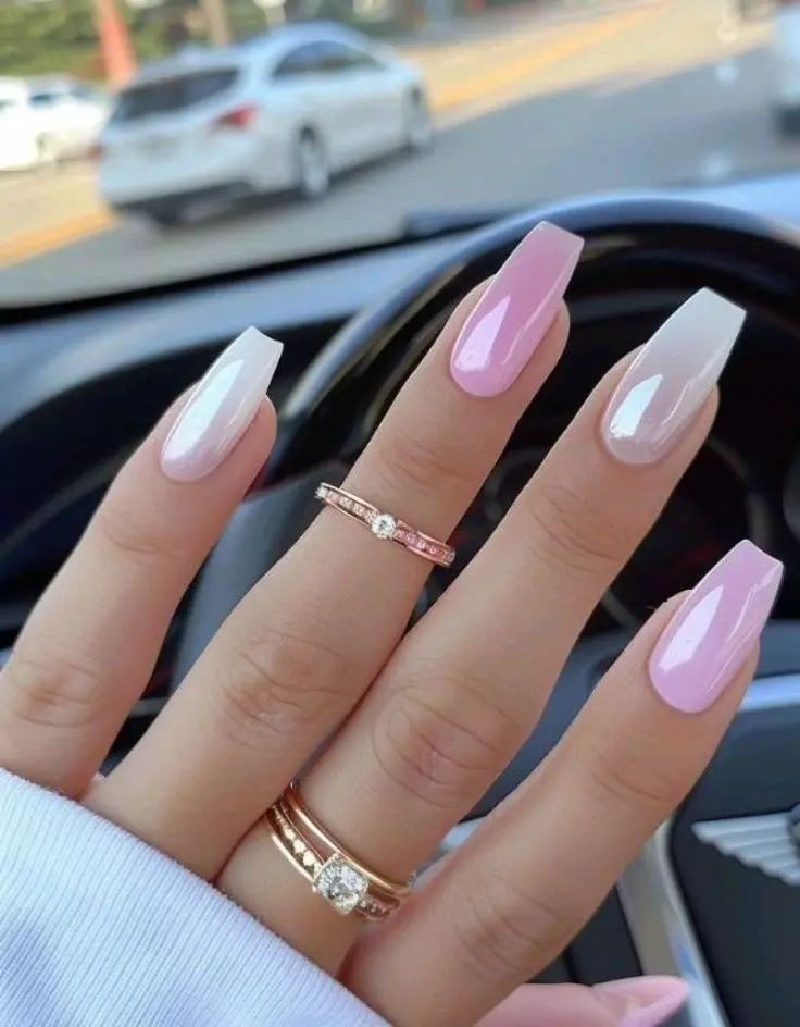 Color Polish Coffin Nails