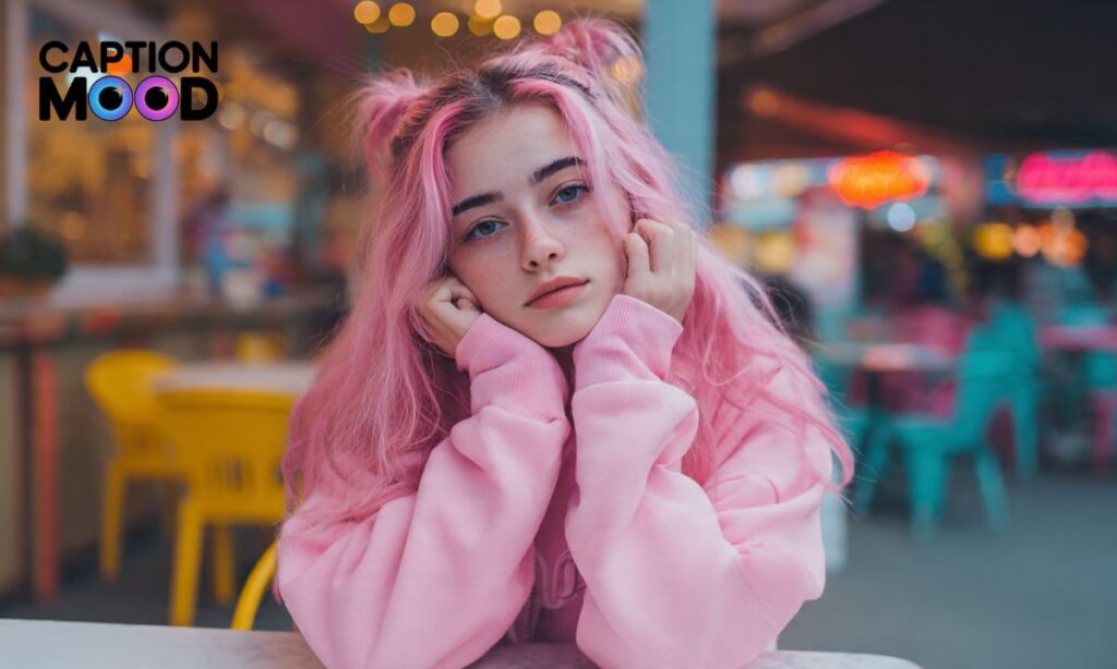 Pink Hair Captions for Instagram