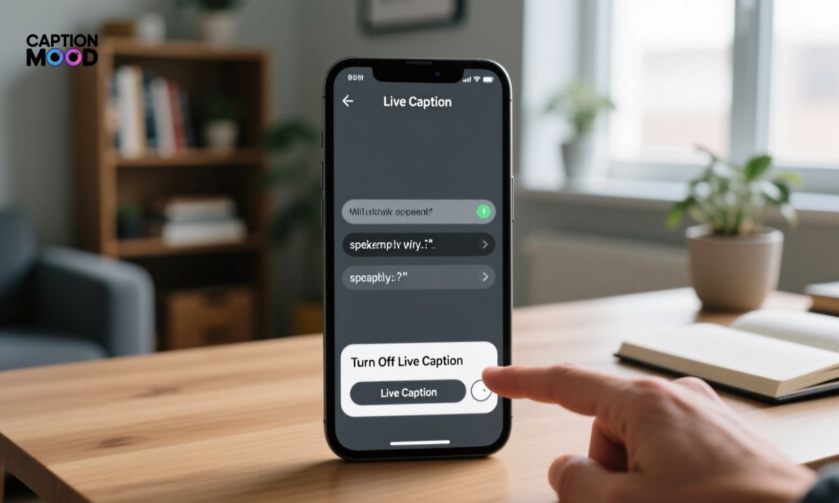 Turn Off Live Caption