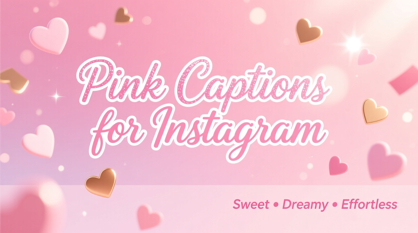 Pink Captions for Instagram