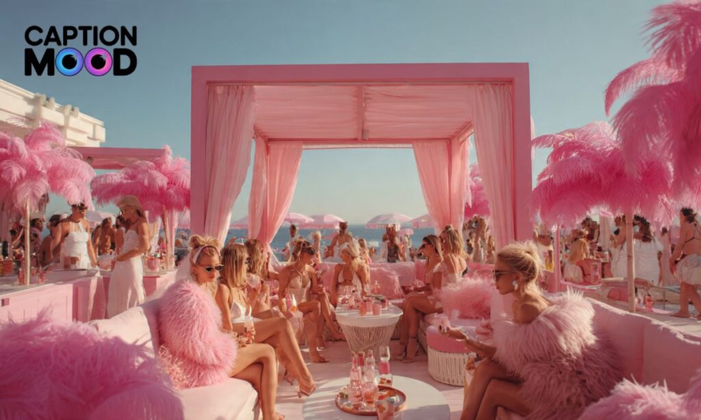 Pink Party & Travel Captions