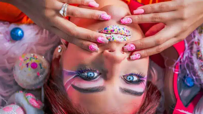 Warm Makeup and Nails